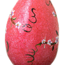 Load image into Gallery viewer, Hand Painted Crackled Red Dried Gourd Birdhouse from Peru - Spring Rose Condo | NOVICA