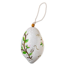 Load image into Gallery viewer, Hand Painted Bluebird Motif Dried Gourd Birdhouse from Peru - Bluebird Haven | NOVICA