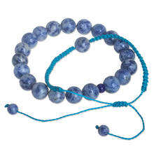 Load image into Gallery viewer, Artisan Crafted Sodalite Bracelets (Pair) - Clarity in Blue | NOVICA