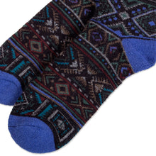 Load image into Gallery viewer, Unisex Multicolor Geometric Alpaca Blend Socks from Peru - Geometric Andes | NOVICA