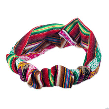 Load image into Gallery viewer, Peruvian Multicolor Headband with Andean Motifs - Andean Festival | NOVICA