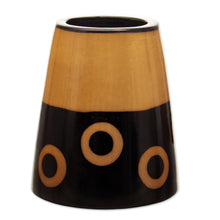 Load image into Gallery viewer, Handcrafted Modern Ceramic Chulucanas Decorative Vase - Tubular Ceremony | NOVICA