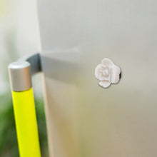 Load image into Gallery viewer, Alabaster Flower Hand-Carved Magnet from Peru - Huamanga Bloom | NOVICA