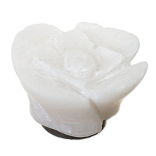 Load image into Gallery viewer, Alabaster Flower Hand-Carved Magnet from Peru - Huamanga Bloom | NOVICA