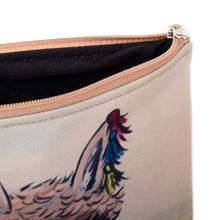 Load image into Gallery viewer, Smiling Llama Wristlet with Zipper Closure and Black Strap - Smiley Llama | NOVICA