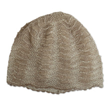 Load image into Gallery viewer, 100% Baby Alpaca Knit Hat from Peru - Cozy Mushroom | NOVICA