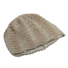 Load image into Gallery viewer, 100% Baby Alpaca Knit Hat from Peru - Cozy Mushroom | NOVICA