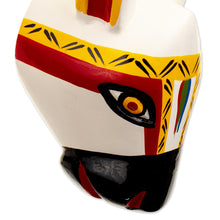 Load image into Gallery viewer, Cedar Wood Colorful Donkey Mask from Colombia - Vivacious Companion | NOVICA