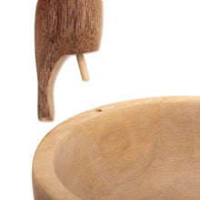 Load image into Gallery viewer, Handmade Cedar Wood Decorative Bowl with a Yellow Cockatoo - Cockatoo Spirit | NOVICA