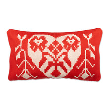 Load image into Gallery viewer, Handloomed Cajarmarca Heart-Themed Cushion Cover - Free Heart | NOVICA