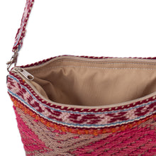 Load image into Gallery viewer, Traditional Handwoven Wool Shoulder Bag with Vibrant Tassels - Andean Trip | NOVICA