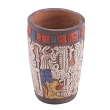 Load image into Gallery viewer, Hand Crafted Archaeology Museum Replica Ceramic Vase - Maya King of Tikal | NOVICA