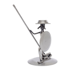 Load image into Gallery viewer, Unique Recycled Metal and Aut Parts Sculpture Mexico - Quixote in Love | NOVICA