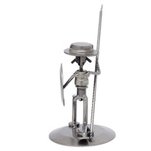 Load image into Gallery viewer, Unique Recycled Metal and Aut Parts Sculpture Mexico - Quixote in Love | NOVICA
