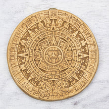 Load image into Gallery viewer, Small Ochre Aztec Calendar