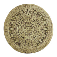 Load image into Gallery viewer, Ceramic plaque - Small Beige Aztec Calendar | NOVICA