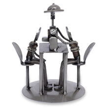 Load image into Gallery viewer, Artisan Crafted Recycled Metal Rustic Optometrist Sculpture - Rustic Eye Exam | NOVICA