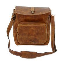 Load image into Gallery viewer, Mexican Leather Shoulder Bag - Crazy Summer | NOVICA