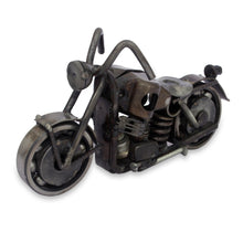 Load image into Gallery viewer, Handcrafted Rustic Sculpture of Recycled Auto Parts - Rustic Standard Motorbike | NOVICA