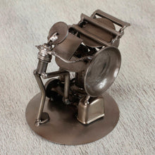 Load image into Gallery viewer, Recycled Metal Offset Print Unique Sculpture from Mexico - Rustic Printer | NOVICA