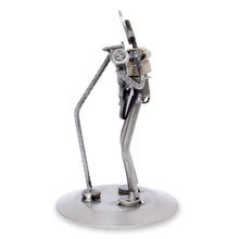 Load image into Gallery viewer, Auto part sculpture - Rustic Folk Singer | NOVICA