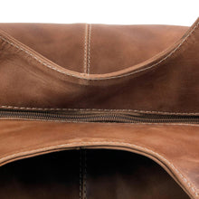 Load image into Gallery viewer, Brown Leather Hobo Handbag Fully Lined with 3 Inner Pockets - Urban Honey | NOVICA