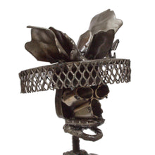 Load image into Gallery viewer, Mexico Day of the Dead Recycled Auto Part Sculpture - Rustic Petite Catrina | NOVICA