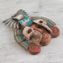 Load image into Gallery viewer, Handcrafted Mexican Ceramic Skull Mask - Life and Death in Teotihuacan | NOVICA