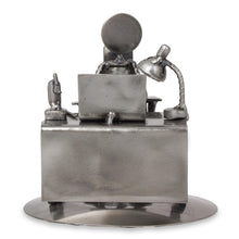 Load image into Gallery viewer, Upcycled Metal and Auto Parts Sculpture from Mexico - Hard-Working Executive | NOVICA