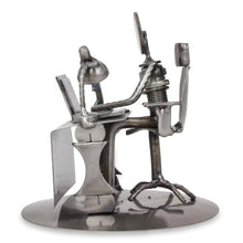 Load image into Gallery viewer, Upcycled Metal and Auto Parts Sculpture from Mexico - Hard-Working Executive | NOVICA