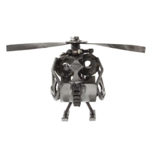 Load image into Gallery viewer, Handcrafted Helicopter Sculpture of Recycled Auto Parts - Helicopter | NOVICA