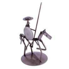 Load image into Gallery viewer, Recycled Metal and Auto Part Don Quixote Sculpture - Eco Friendly Quixote | NOVICA