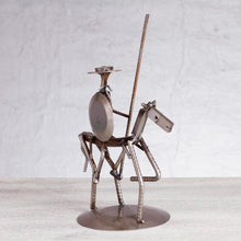 Load image into Gallery viewer, Recycled Metal and Auto Part Don Quixote Sculpture - Eco Friendly Quixote | NOVICA