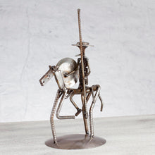 Load image into Gallery viewer, Recycled Metal and Auto Part Don Quixote Sculpture - Eco Friendly Quixote | NOVICA