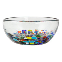 Load image into Gallery viewer, 2 Artisan Crafted Colorful Mexican Hand Blown Bowls Set - Confetti Festival | NOVICA
