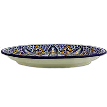 Load image into Gallery viewer, Mexican Floral Talavera 12 Inch Ceramic Serving Plate - Sunshine Kaleidoscope | NOVICA