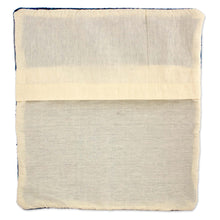 Load image into Gallery viewer, Zapotec Handwoven Blue Wool Cushion Cover - Sky of Oaxaca | NOVICA