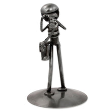Load image into Gallery viewer, Rustic Photographer Handcrafted Recycled Auto Part Sculpture - Rustic Photographer | NOVICA