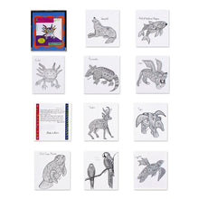 Load image into Gallery viewer, Gift Idea 10 Coloring Postcards of Mexican Animal Alebrijes - Alebrije Collection | NOVICA