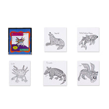 Load image into Gallery viewer, Gift Idea 10 Coloring Postcards of Mexican Animal Alebrijes - Alebrije Collection | NOVICA