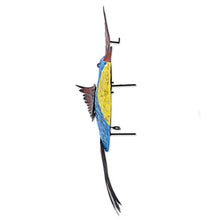 Load image into Gallery viewer, Steel Wall Art Right Facing Blue Hummingbird Mexico - Blue Hummingbird | NOVICA