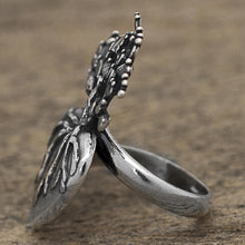 Load image into Gallery viewer, Hand Made Sterling Silver Cocktail Ring Heart (1.3 inch) - Root of Life | NOVICA