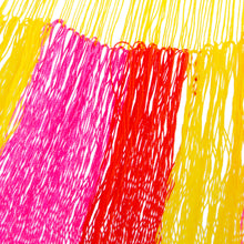 Load image into Gallery viewer, Hand Woven Nylon Pink Yellow Hammock (Single) from Mexico - Candy Delight | NOVICA