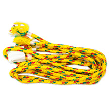 Load image into Gallery viewer, Hand Woven Nylon Pink Yellow Hammock (Single) from Mexico - Candy Delight | NOVICA