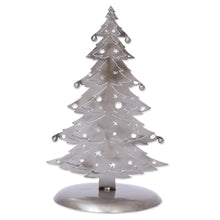 Load image into Gallery viewer, Recycled Metal Christmas Tree Sculpture from Mexico - Christmas Tree Gleam | NOVICA
