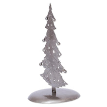 Load image into Gallery viewer, Recycled Metal Christmas Tree Sculpture from Mexico - Christmas Tree Gleam | NOVICA