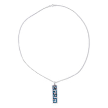 Load image into Gallery viewer, Turquoise Pendant Necklace - Ocean Waves | NOVICA
