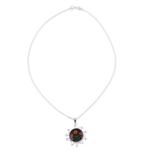 Load image into Gallery viewer, Natural Flower Sunflower Pendant Necklace from Mexico - Sunny Sunflowers | NOVICA
