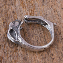 Load image into Gallery viewer, Sterling Silver Rabbit-Shaped Wrap Ring from Mexico - Rabbit of Abundance | NOVICA