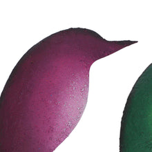 Load image into Gallery viewer, Steel Wall Sculpture of Two Colorful Birds from Mexico - Avian Friends | NOVICA
